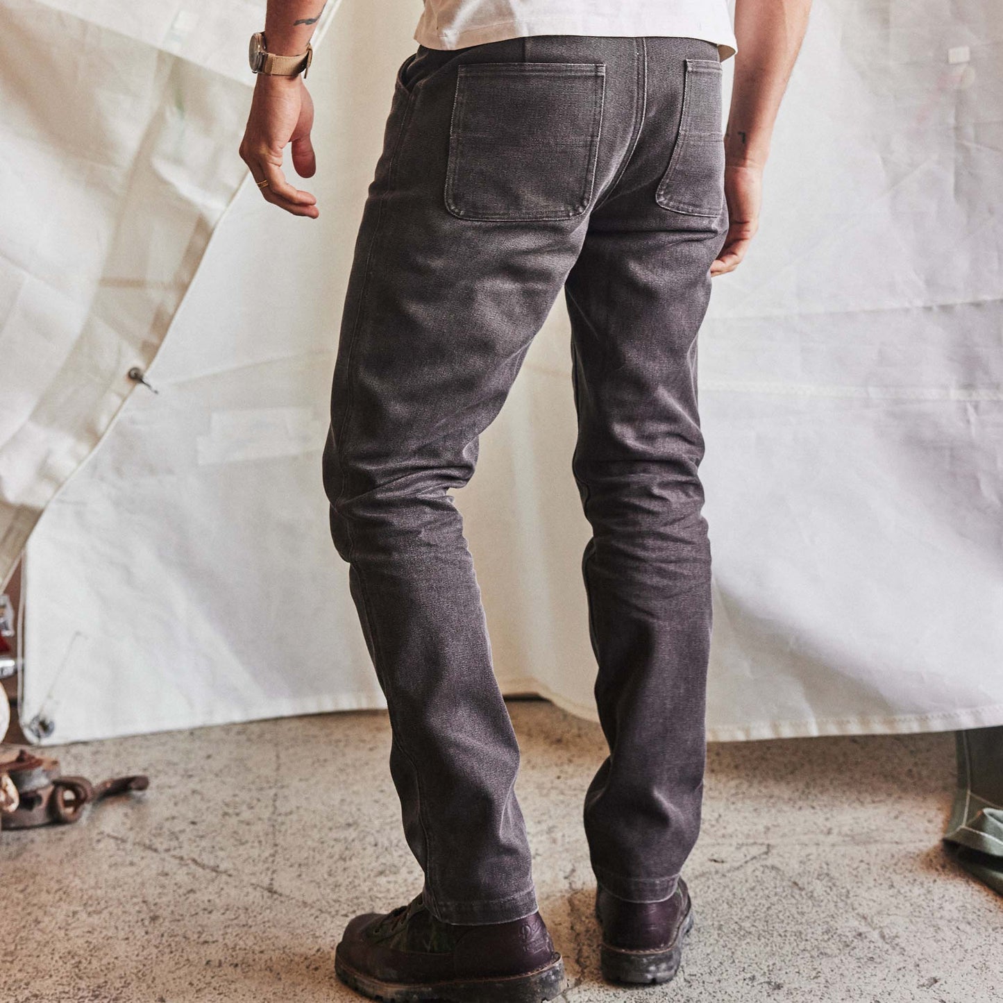 The Camp Pant in Soil Chipped Canvas