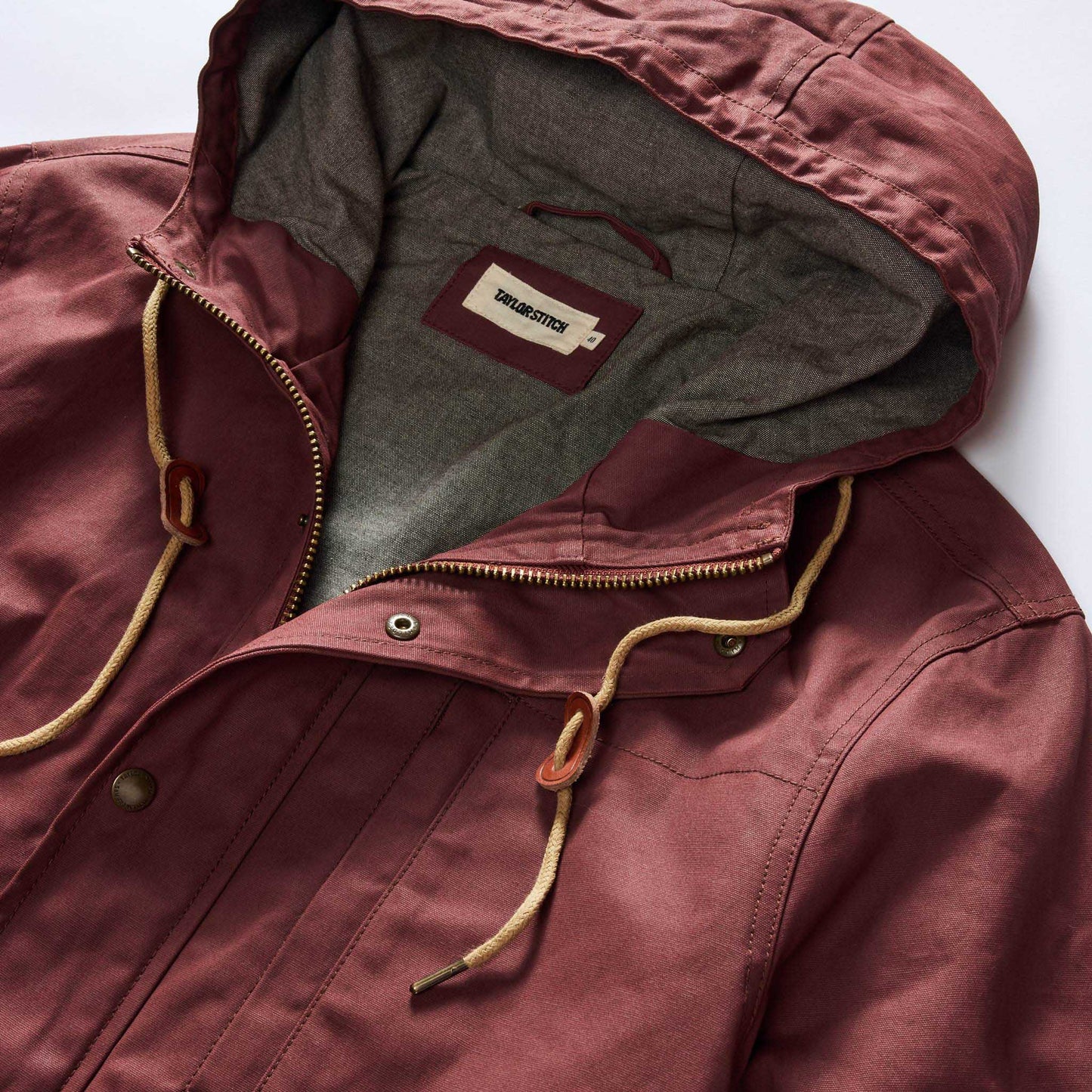 The Explorer Jacket in Red Wine Dry Wax
