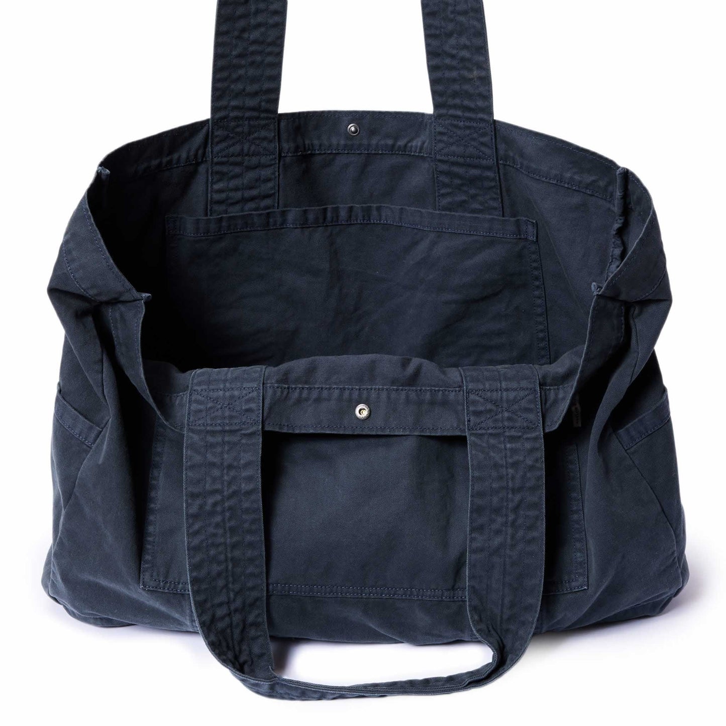 The Foundation Tote in Organic Navy