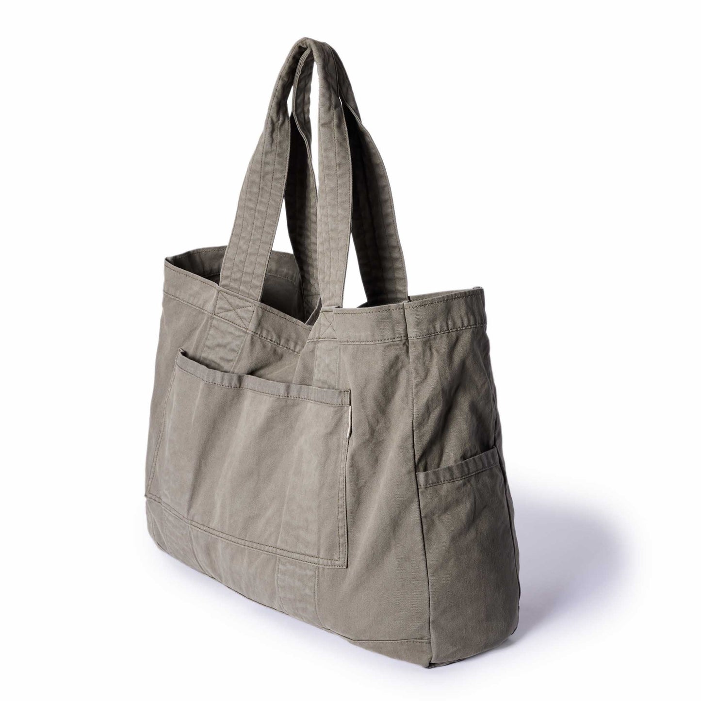 The Foundation Tote in Organic Smoked Olive