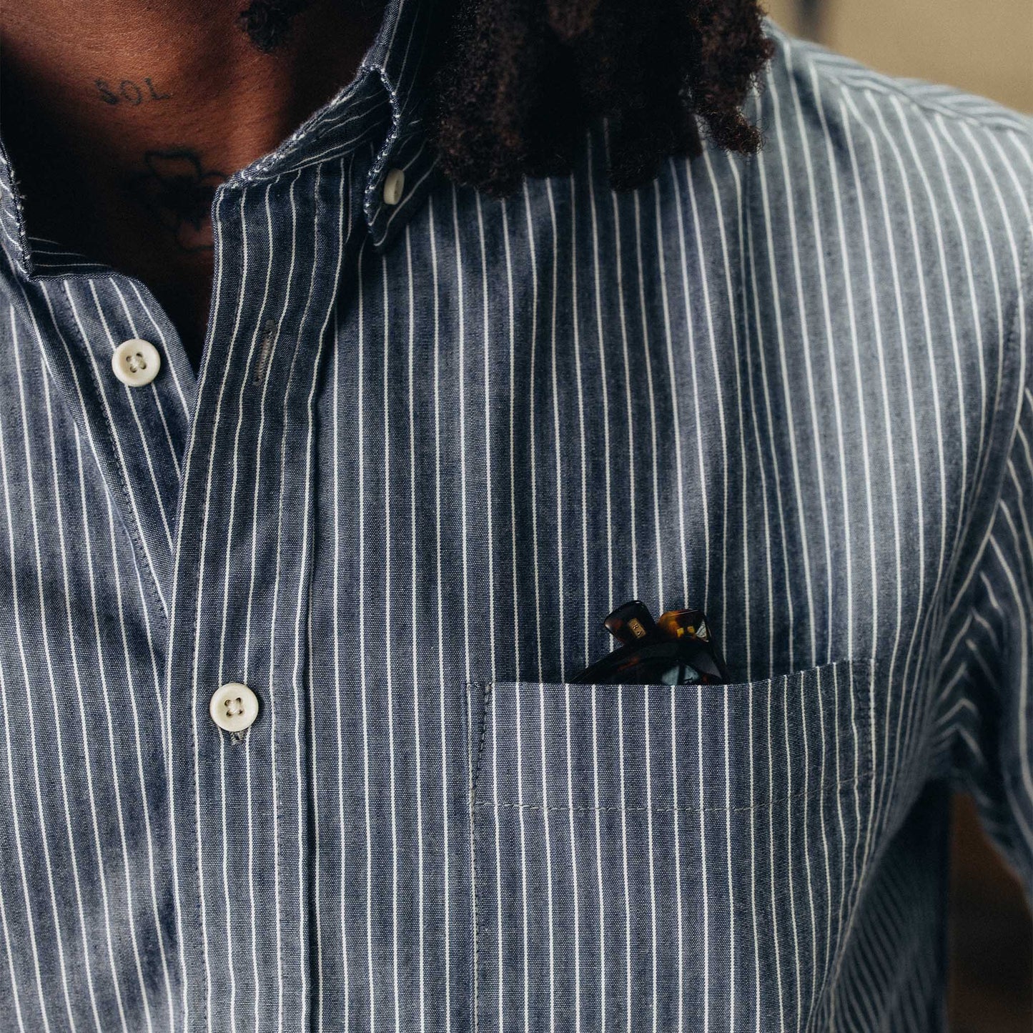The Jack in Rinsed Indigo Stripe