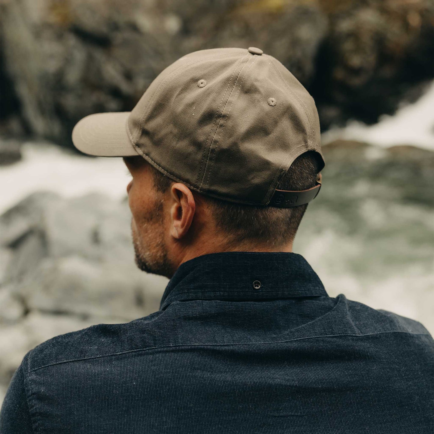 The Pathfinder Cap in Fatigue Olive Dry Wax