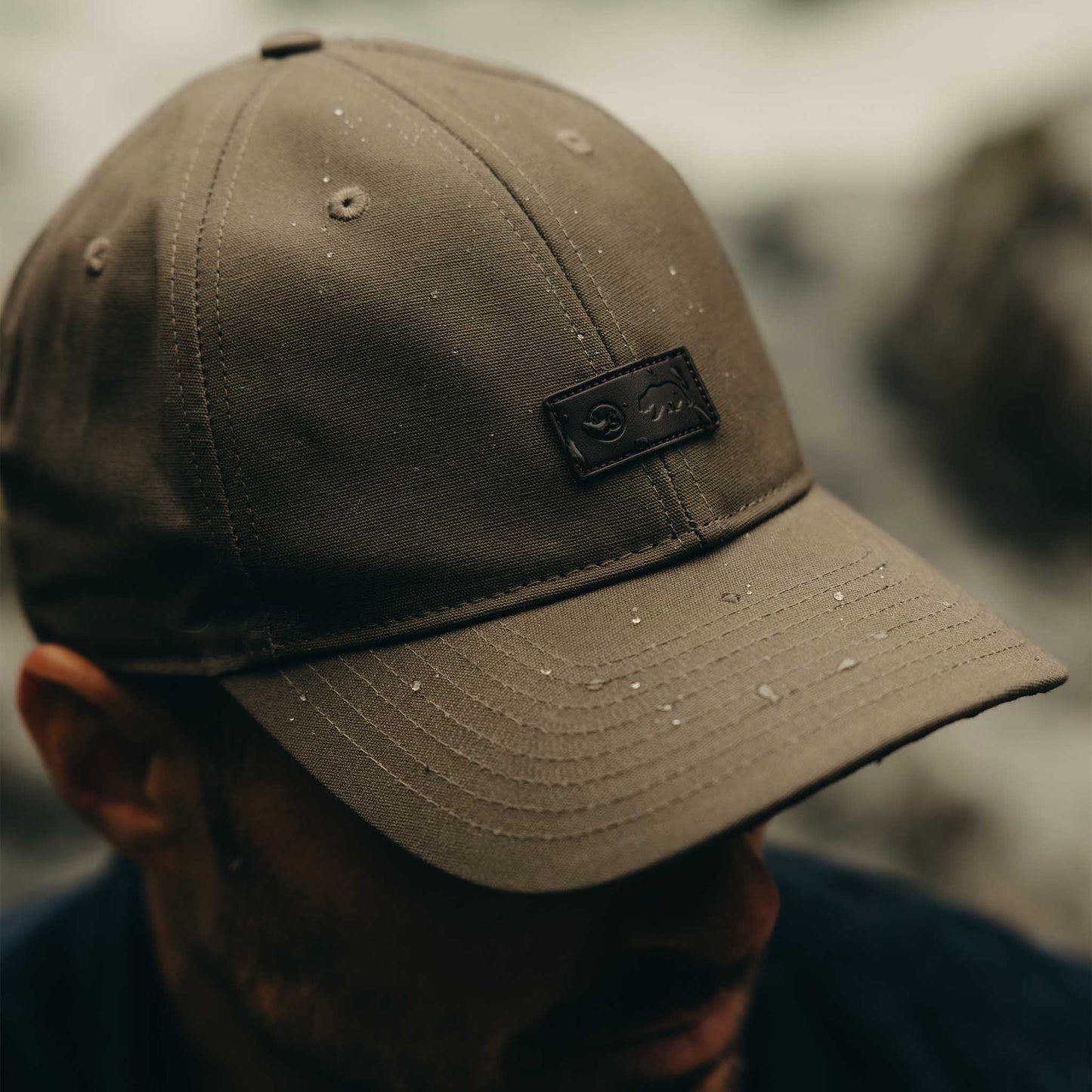 The Pathfinder Cap in Fatigue Olive Dry Wax