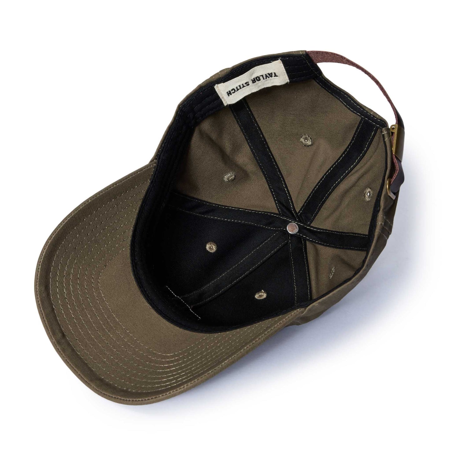 The Pathfinder Cap in Fatigue Olive Dry Wax