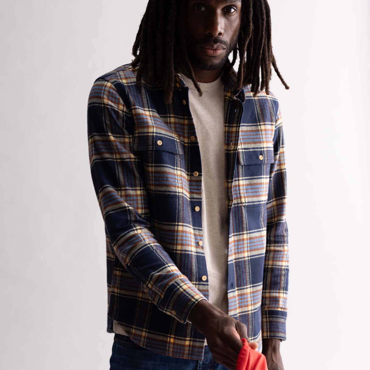 The Ledge Shirt in River Plaid