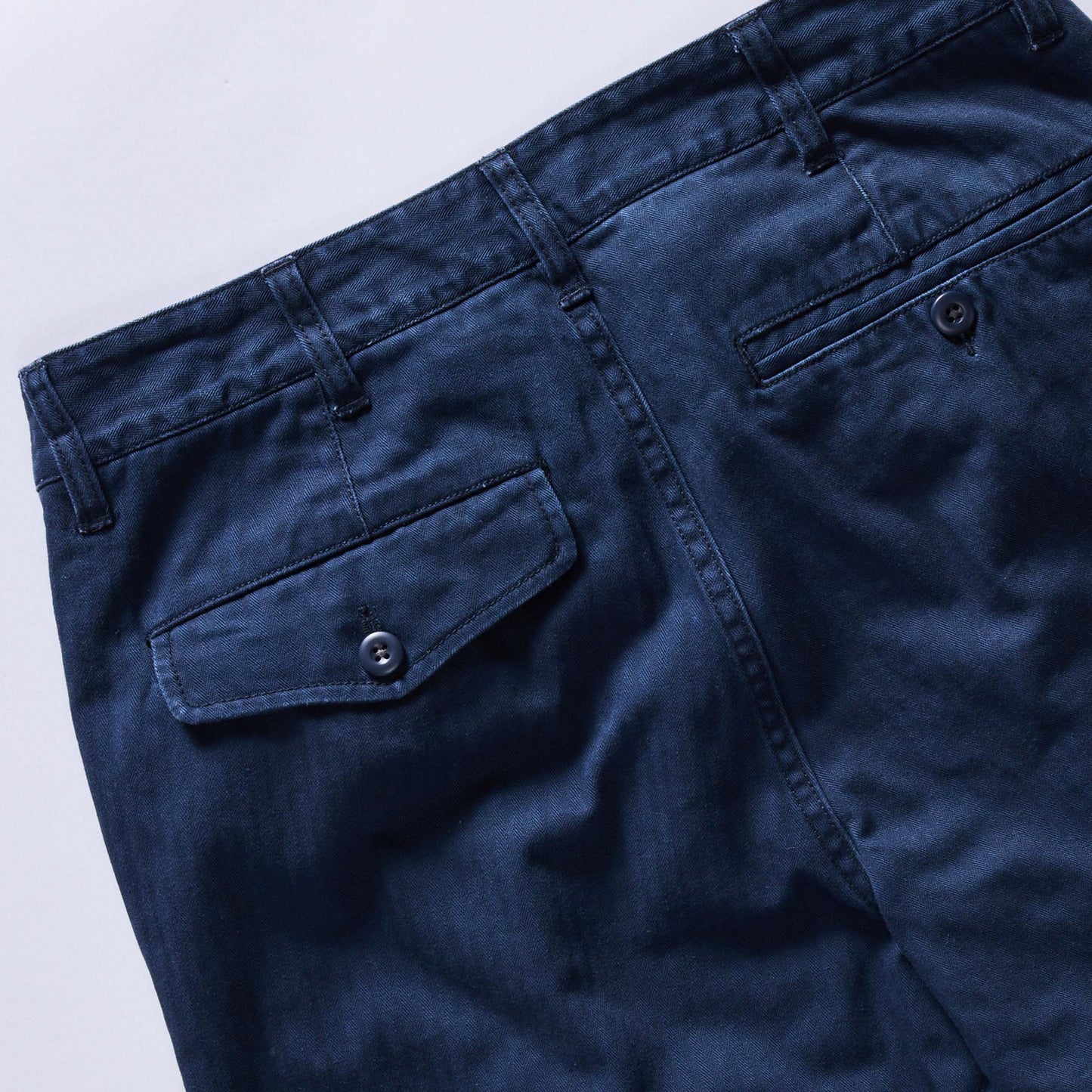 The Matlow Pant in Dark Navy Herringbone