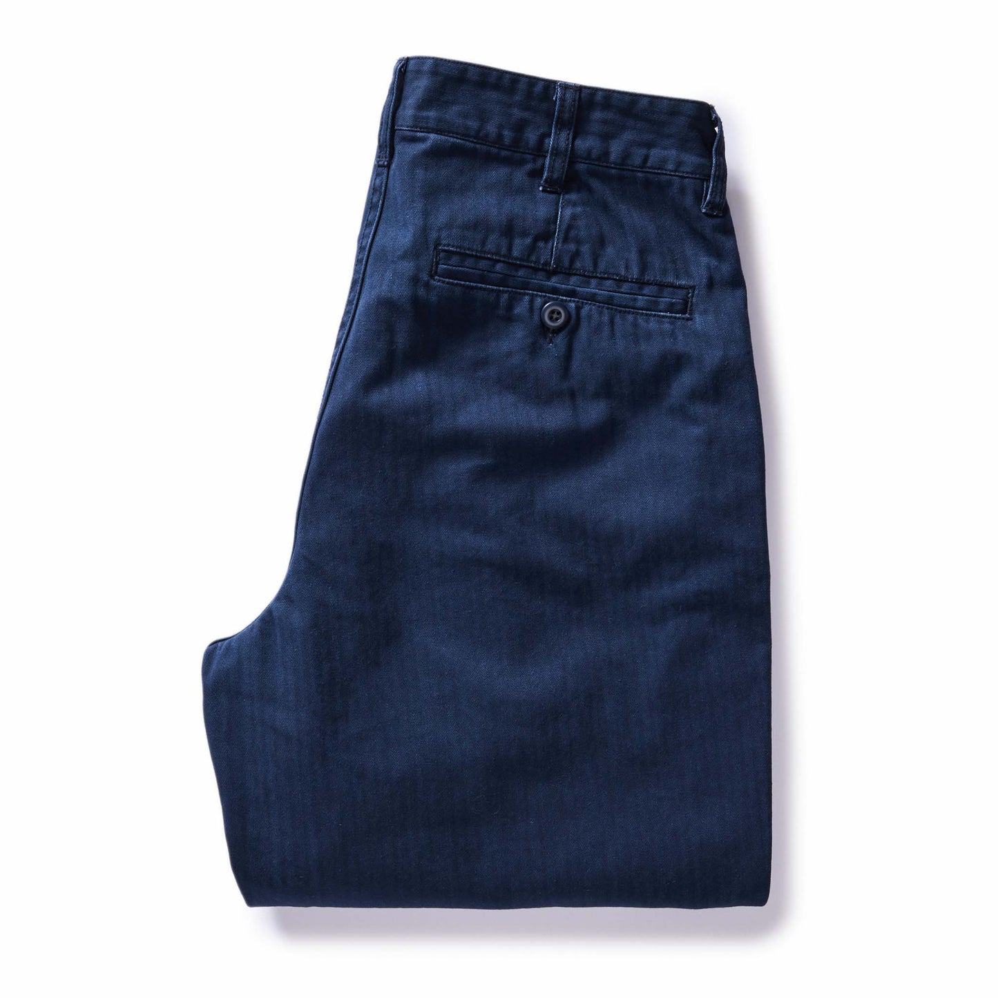 The Matlow Pant in Dark Navy Herringbone