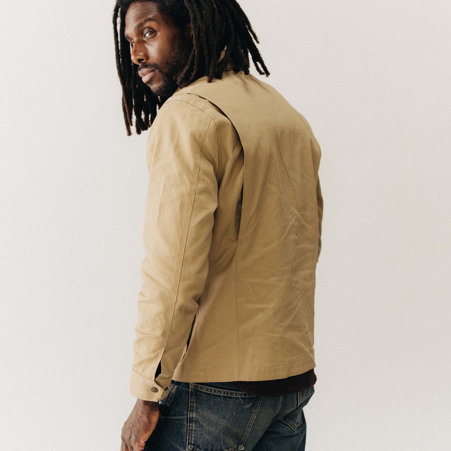 The Pathfinder Jacket in Khaki Dry Wax