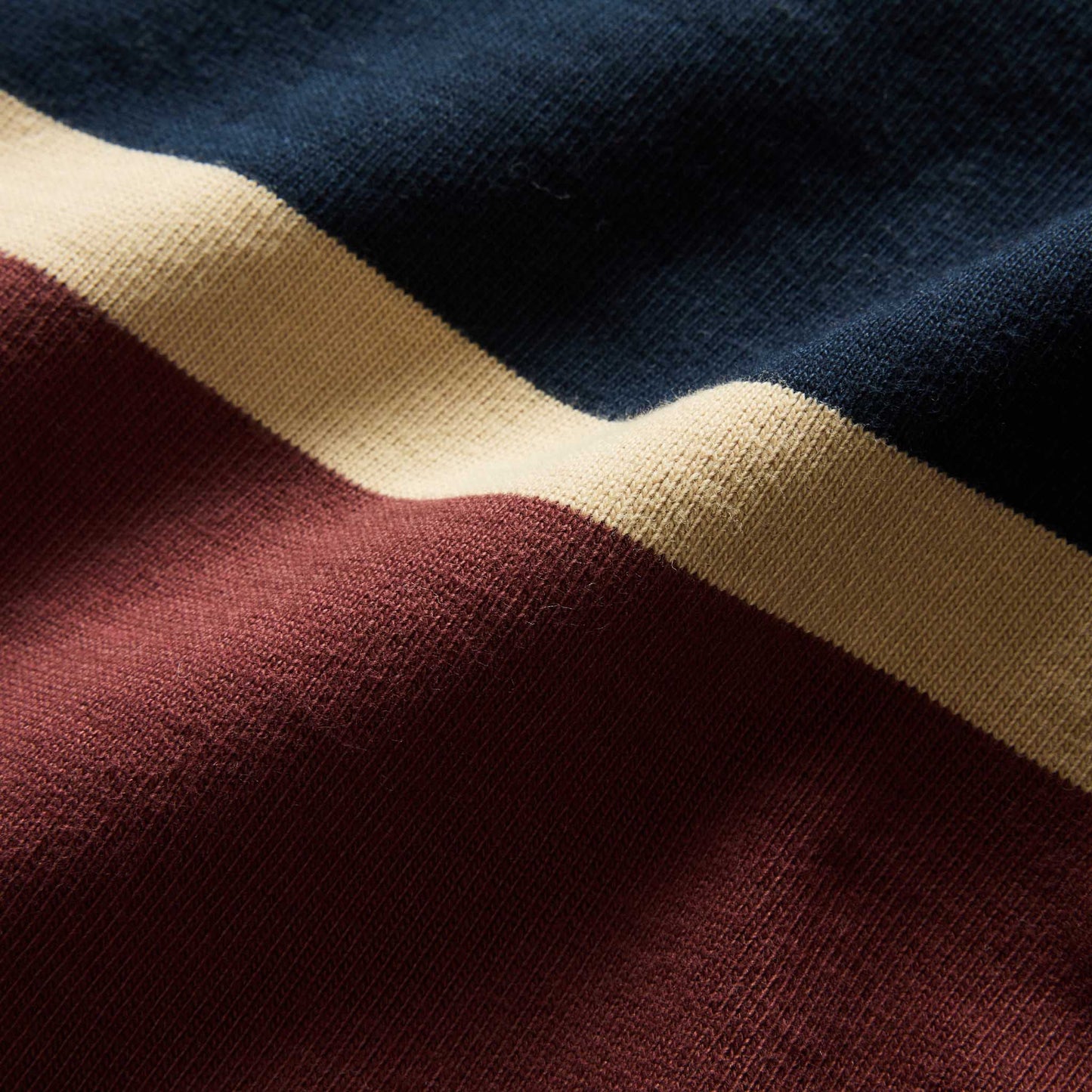 The Rugby Shirt in Dried Cherry Stripe