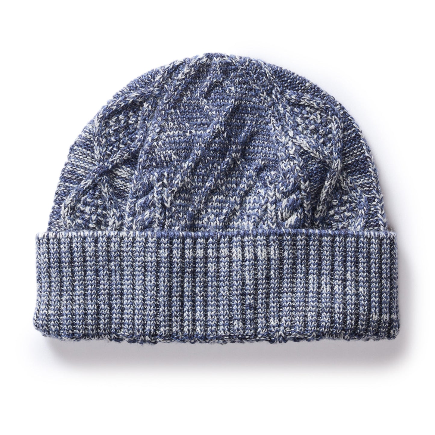 The Orr Beanie in Marled Indigo