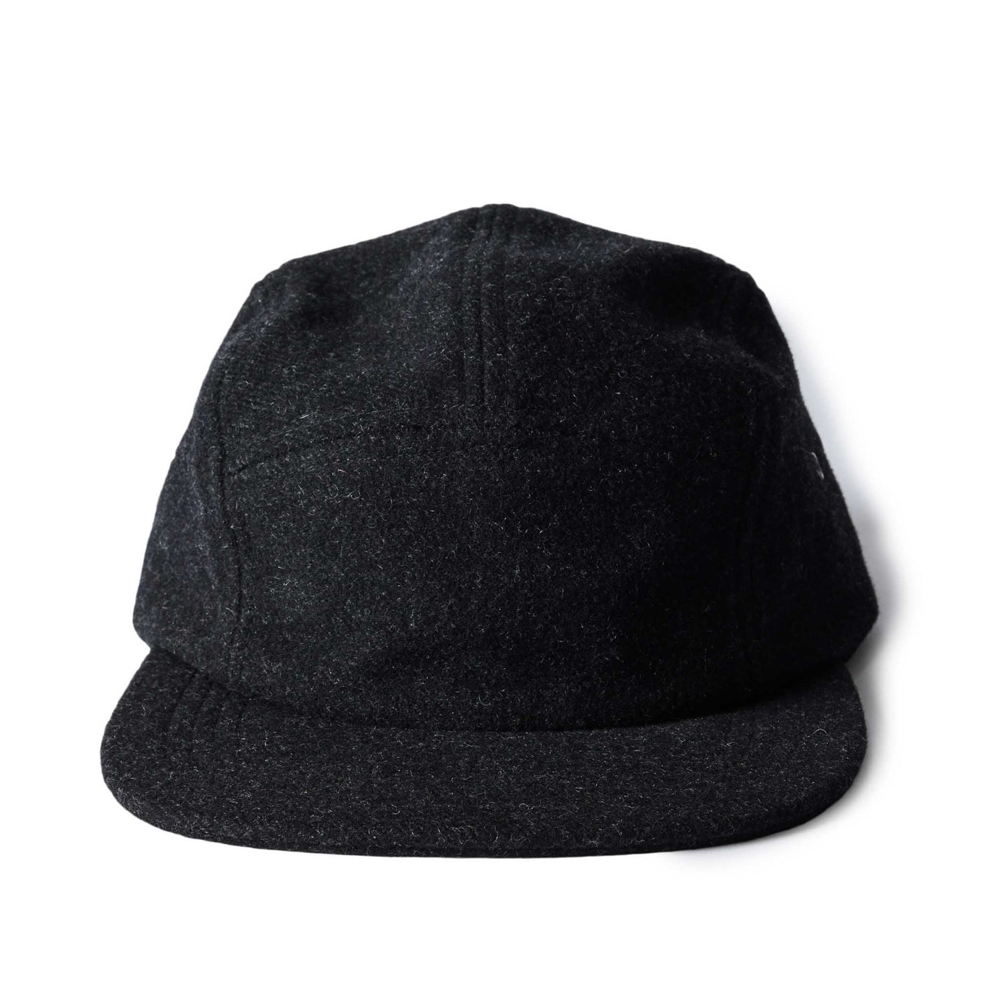 The 5-Panel Cap in Heather Coal Wool Blend