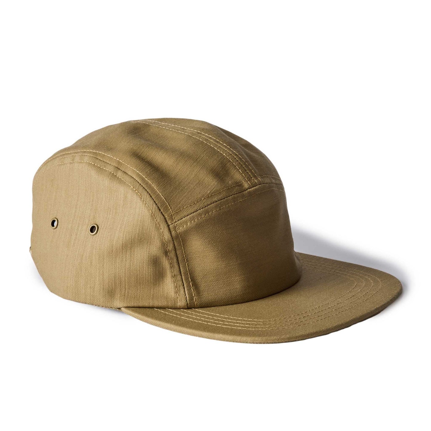 The 5-Panel Cap in Khaki Reverse Sateen