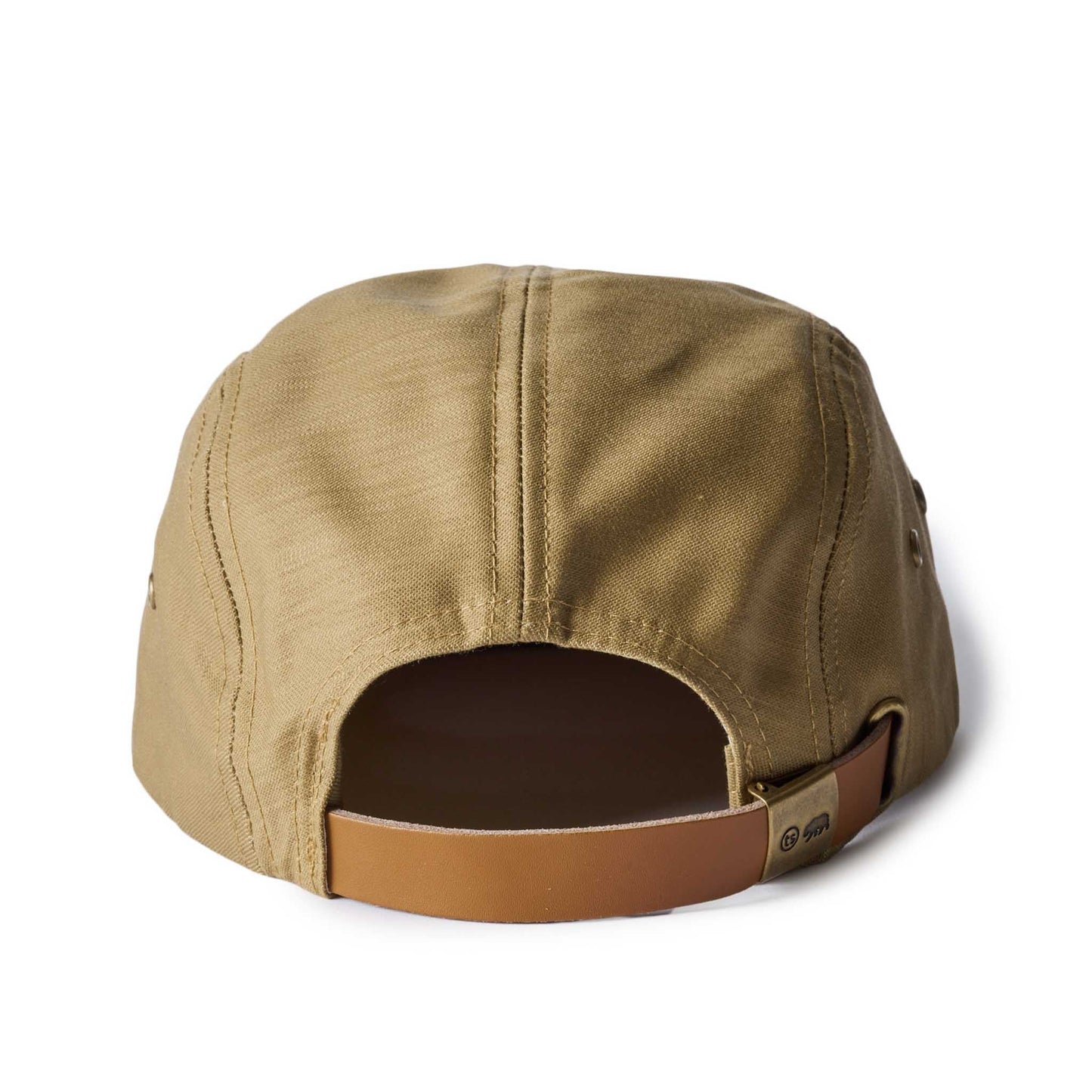 The 5-Panel Cap in Khaki Reverse Sateen