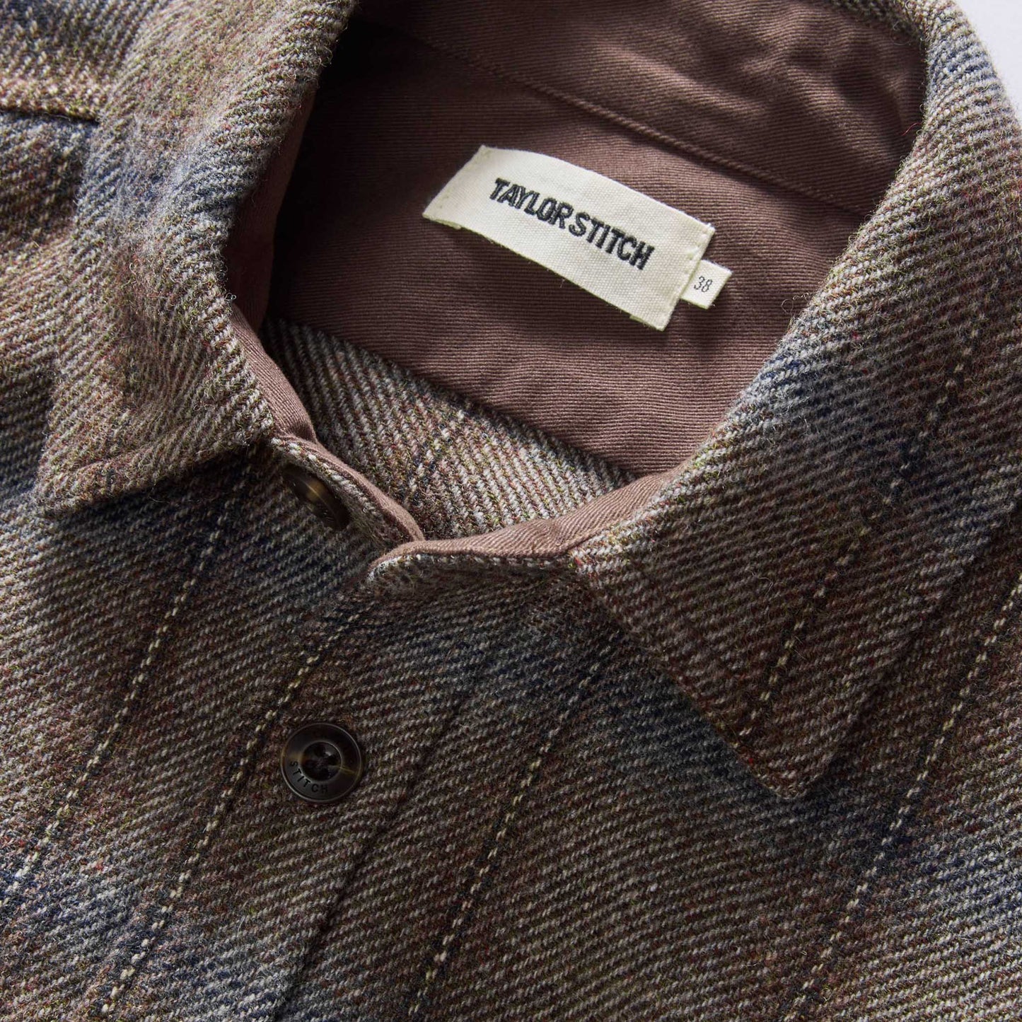 The CPO Shirt in Dark Brick Plaid Wool