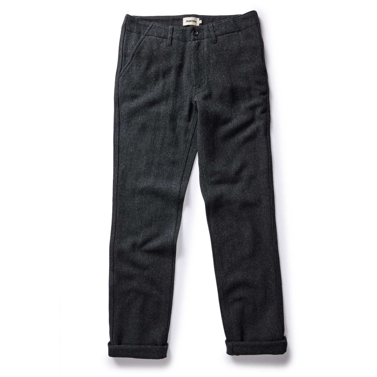 The Carnegie Pant in Heather Charcoal Wool