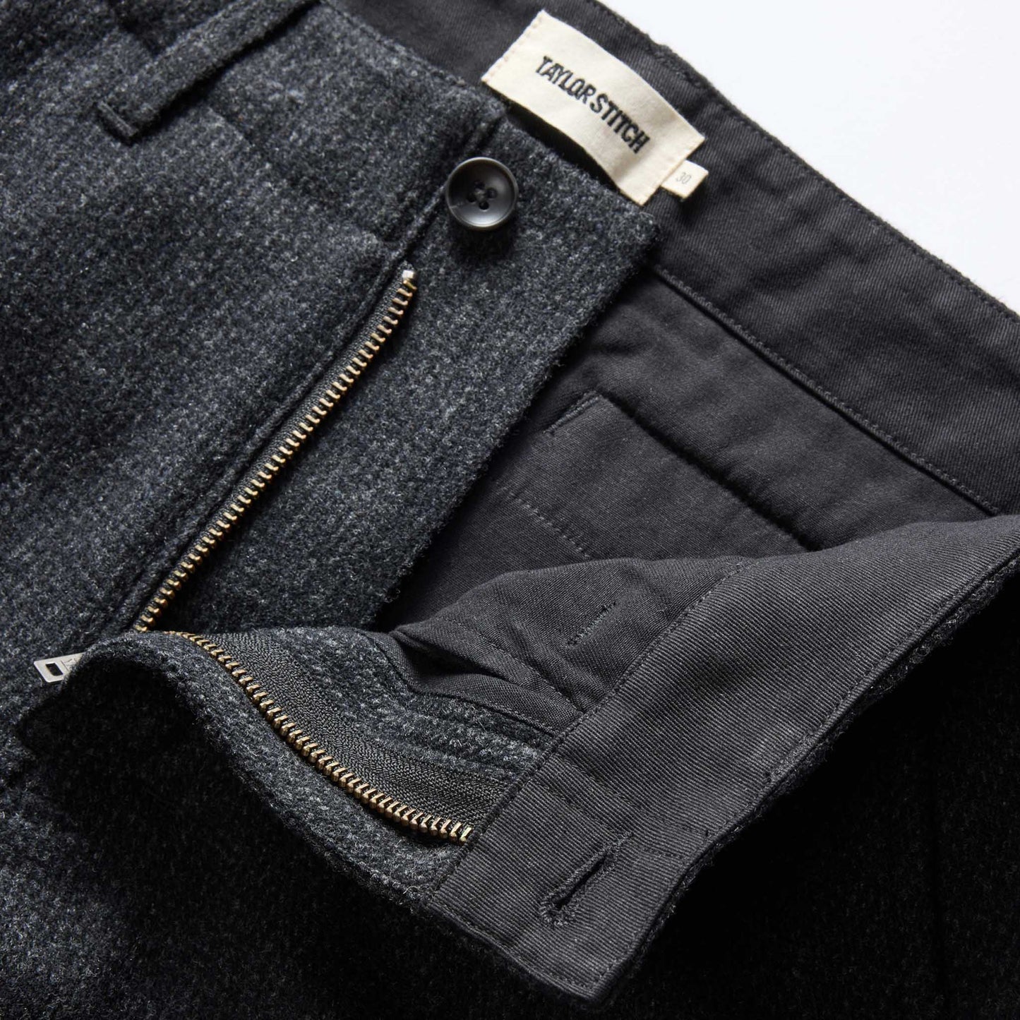 The Carnegie Pant in Heather Charcoal Wool