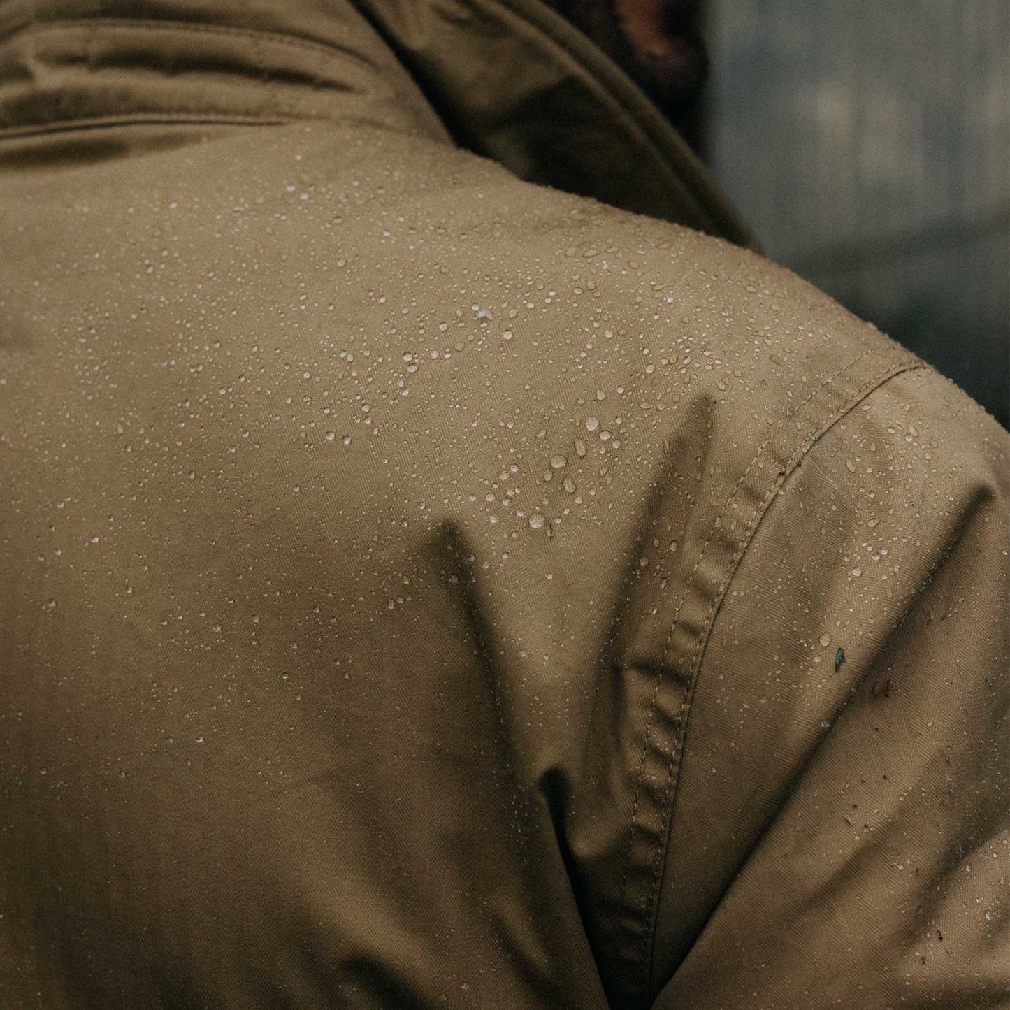 The Deck Jacket in Khaki Dry Wax