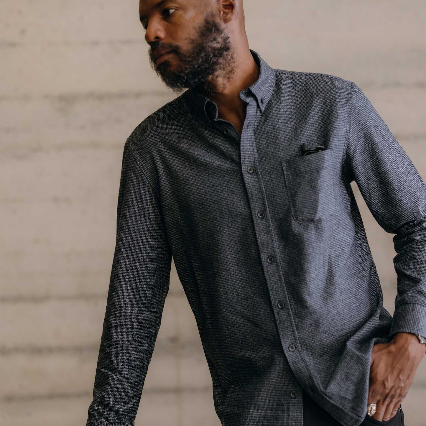 The Jack in Dark Navy Houndstooth