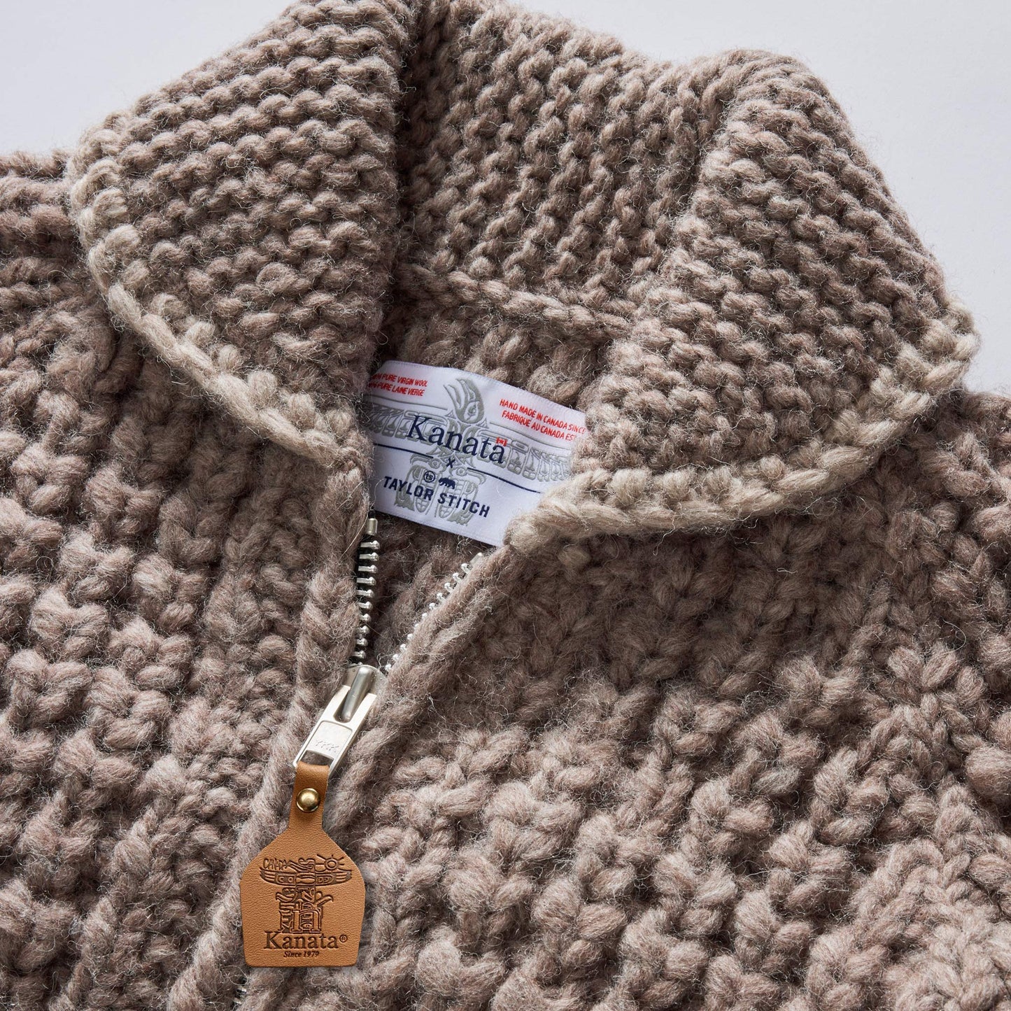 The Seawall Hand-Knit Sweater in Heather Sable