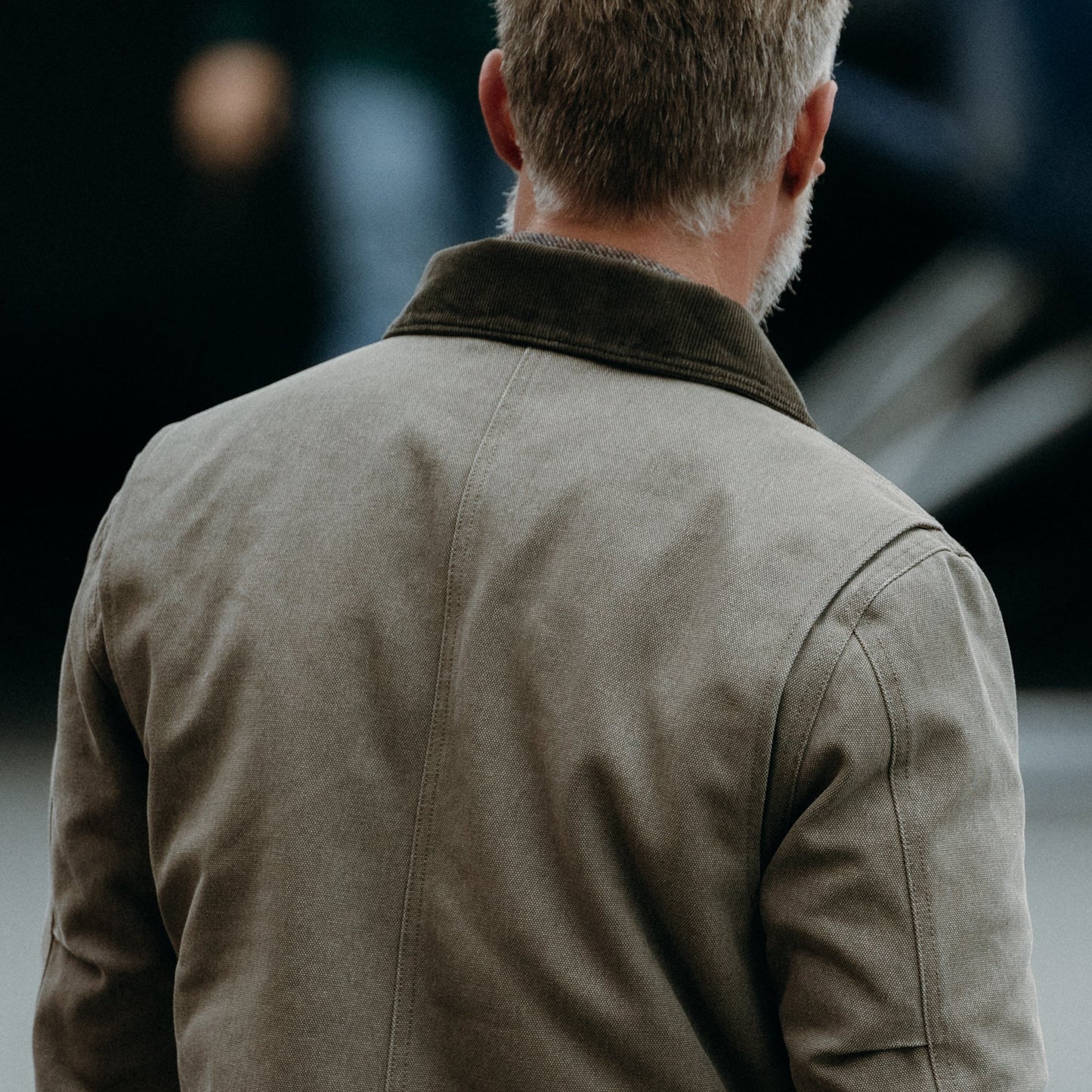 The Workhorse Jacket in Stone Chipped Canvas