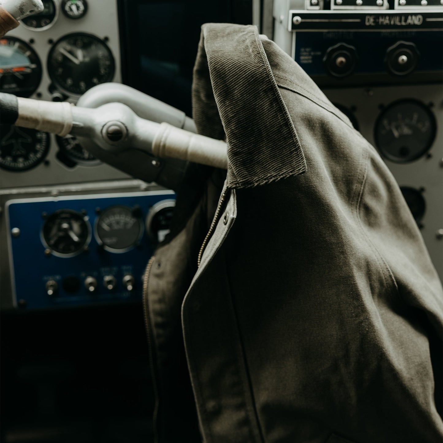 The Workhorse Jacket in Stone Chipped Canvas