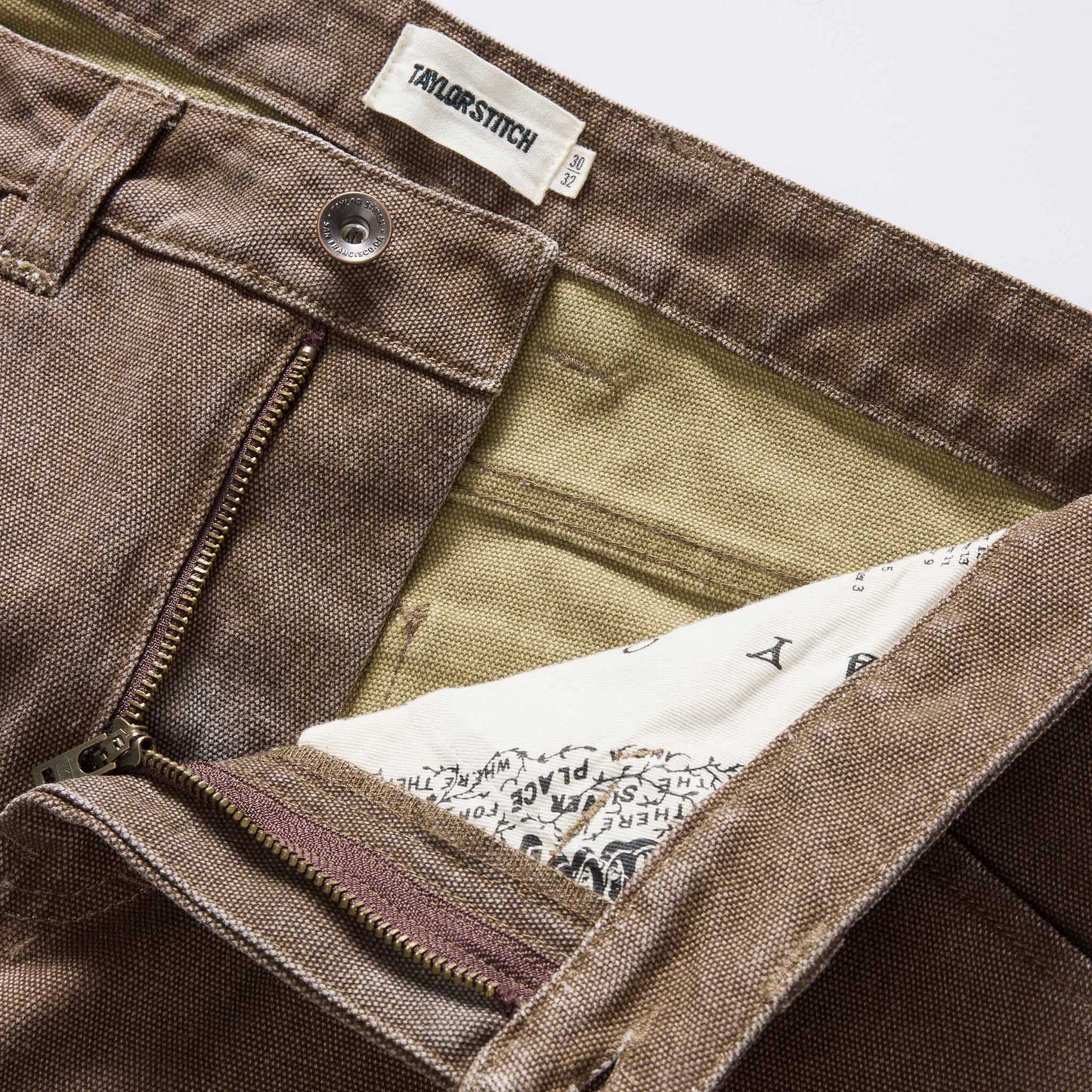 The Workhorse Pant in Aged Penny Chipped Canvas