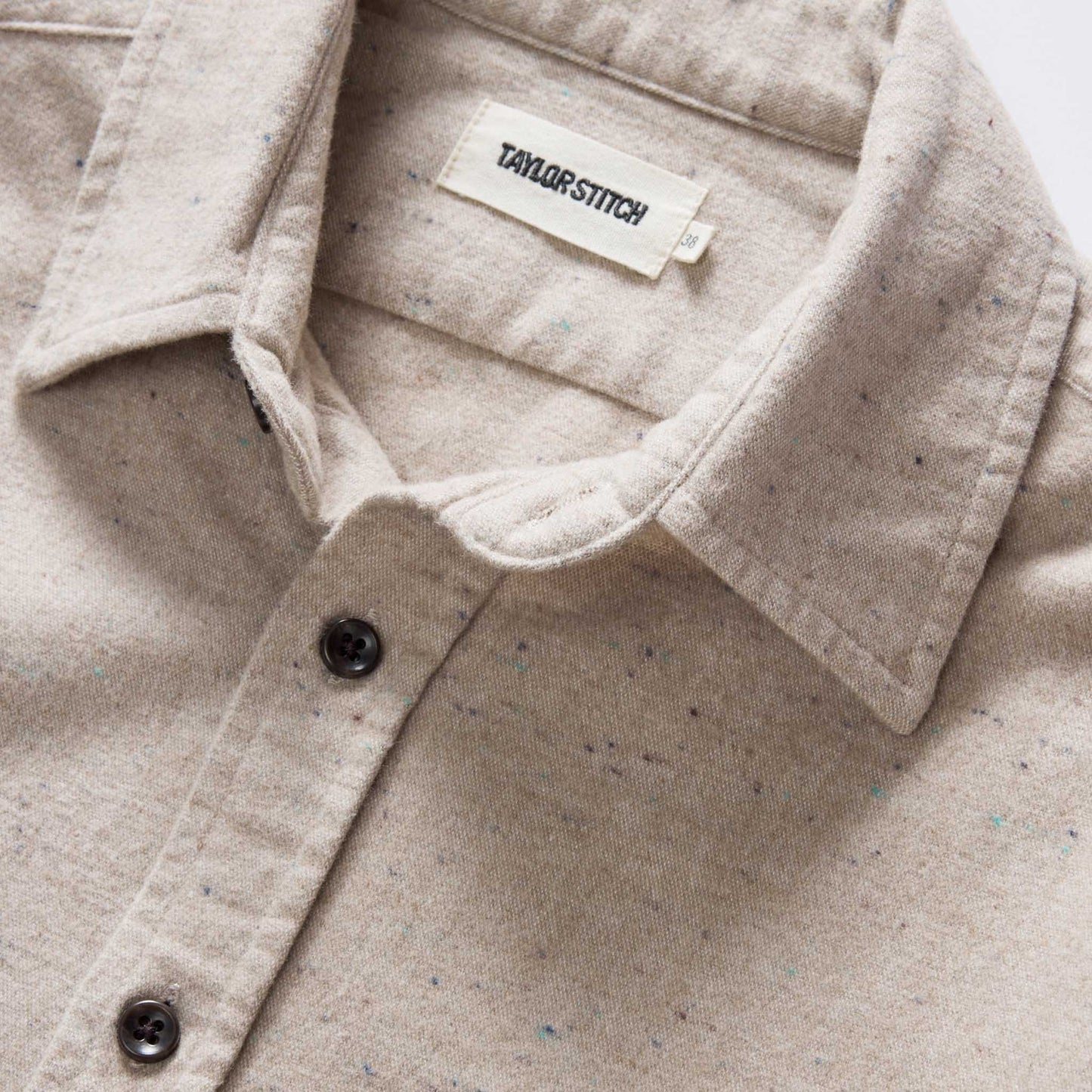 The Yosemite Shirt in Oat Donegal