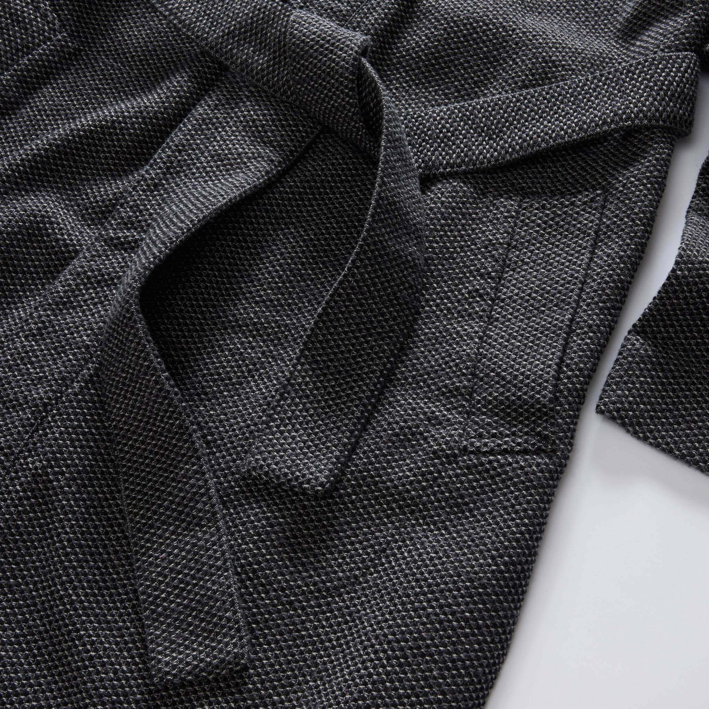 The Apres Robe in Charcoal Sashiko