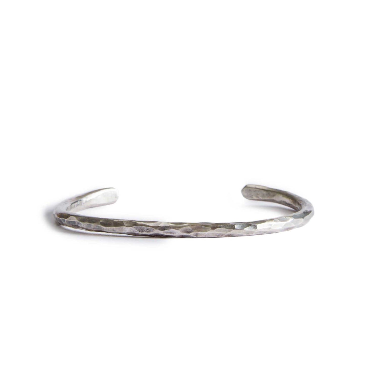 The Hammered Cuff in Sterling Silver
