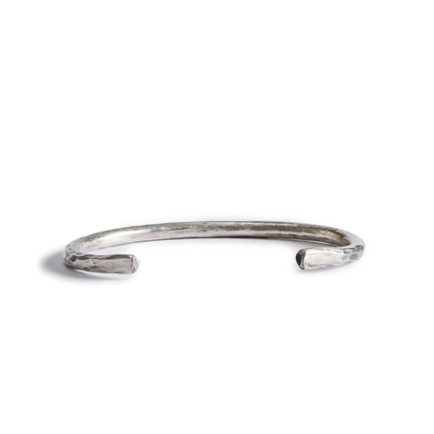 The Hammered Cuff in Sterling Silver