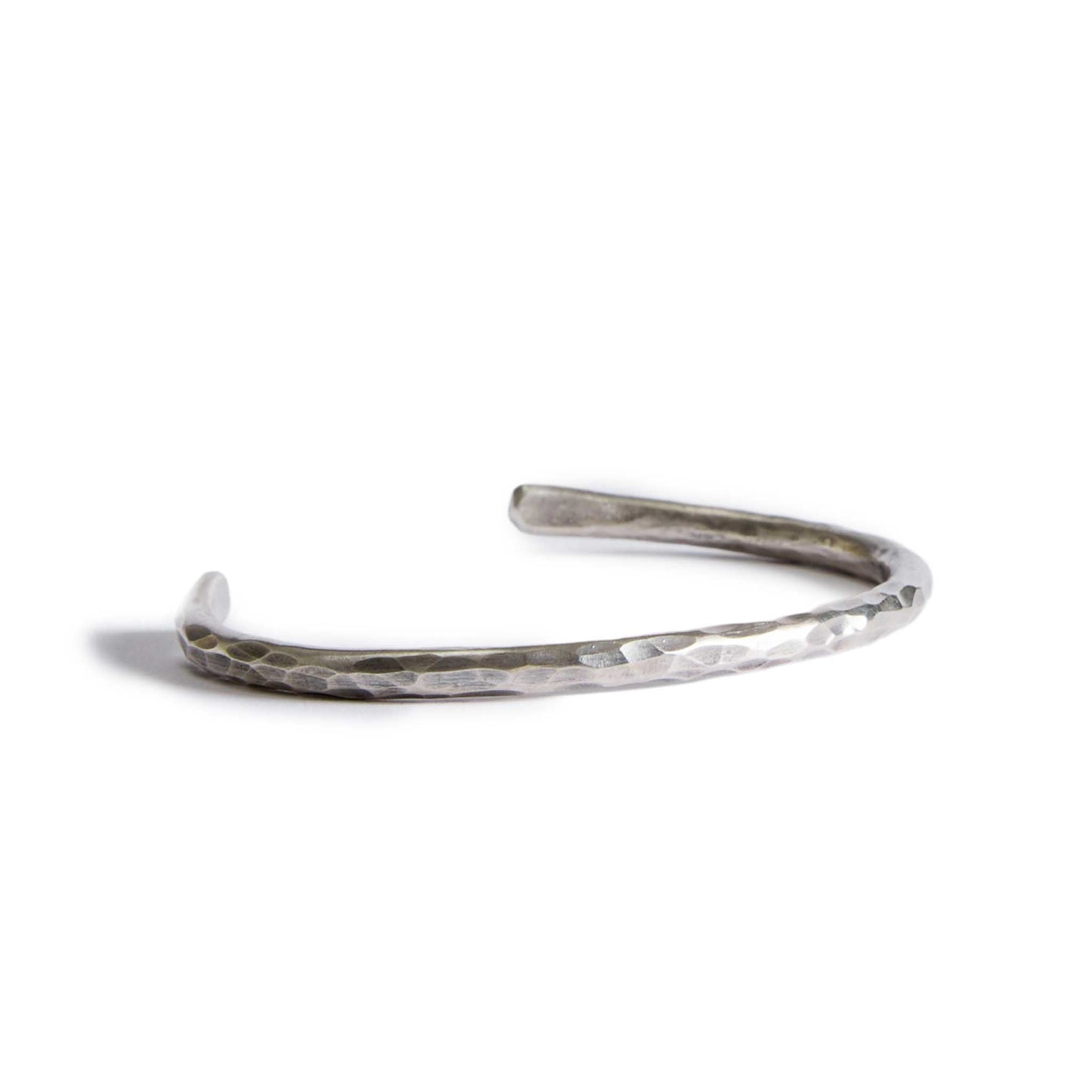 The Hammered Cuff in Sterling Silver