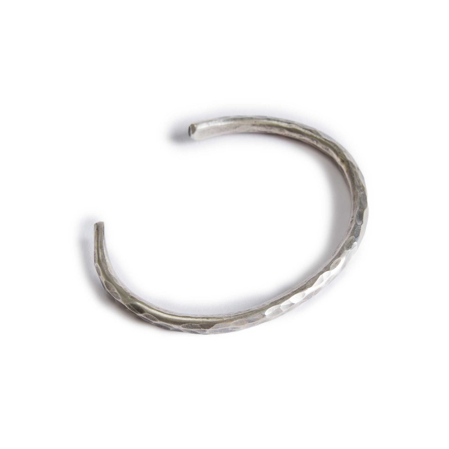 The Hammered Cuff in Sterling Silver