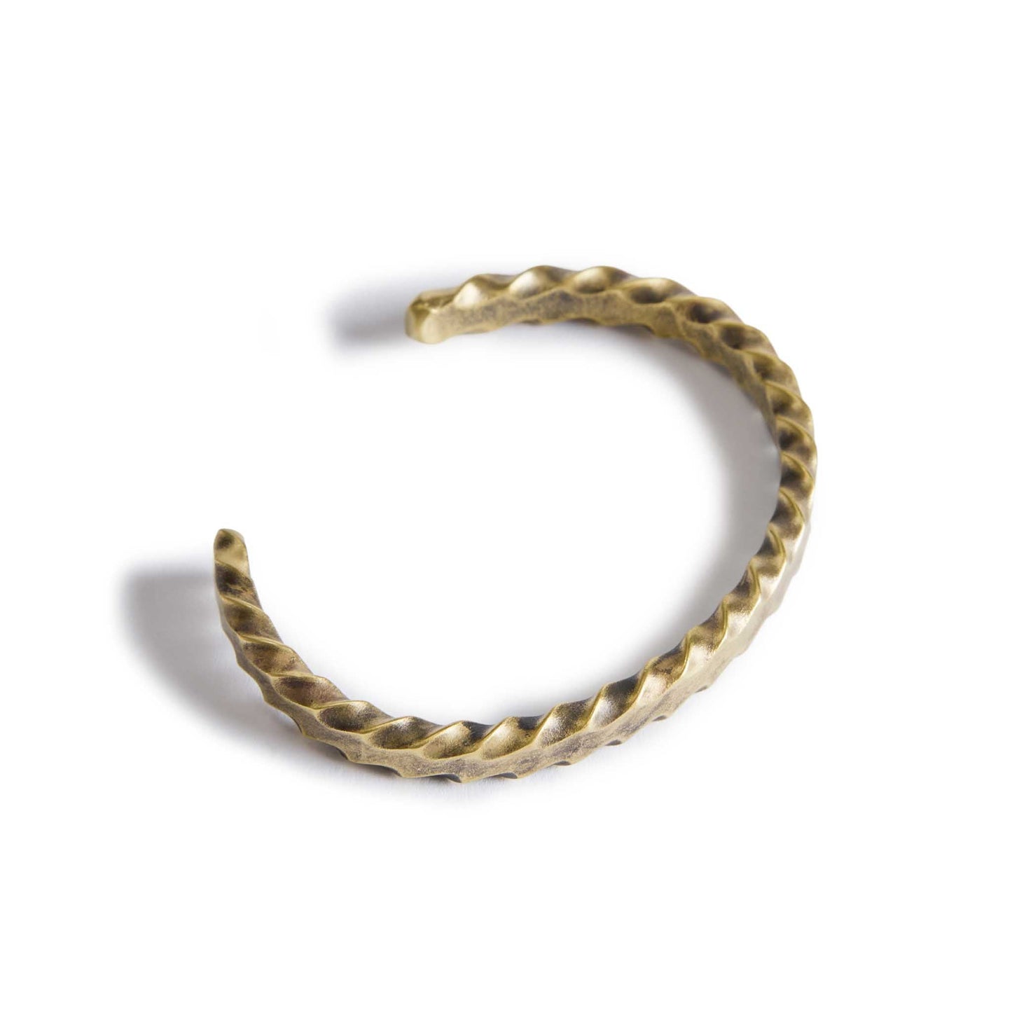 The Twisted Cuff in Brass