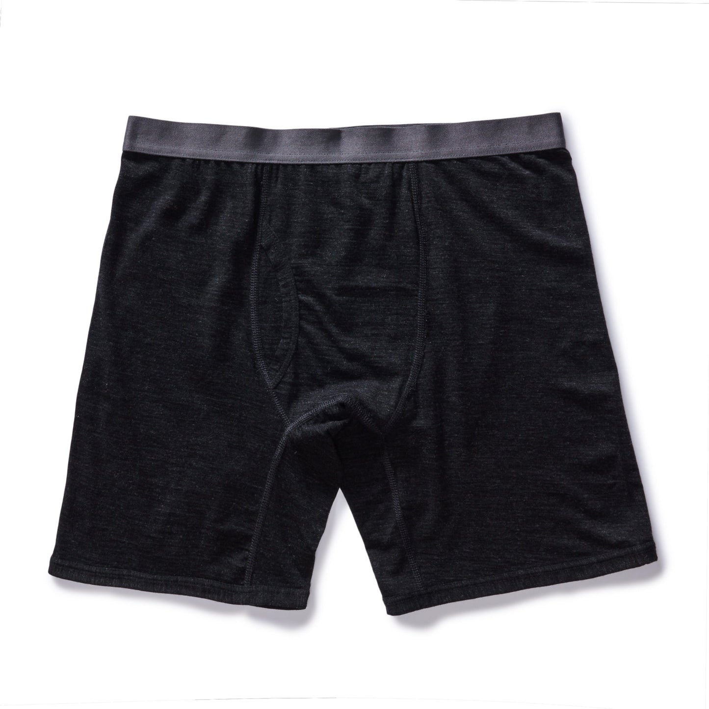 The Merino Boxer in Heather Black