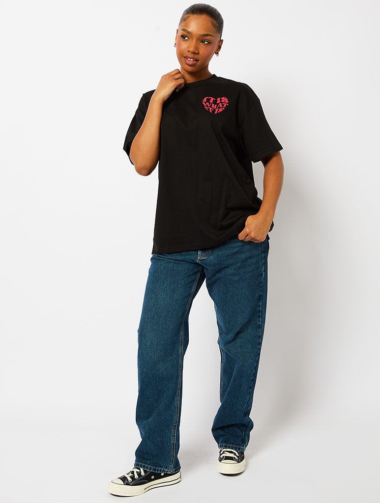 It Is What It Is T-Shirt in Black
