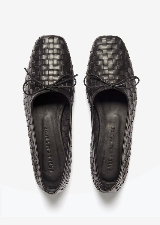 Jada Woven Leather Ballet Flat