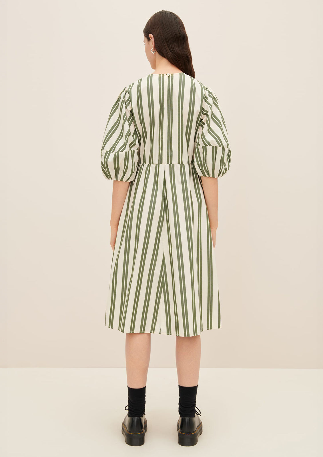 Joan Striped Cotton Dress