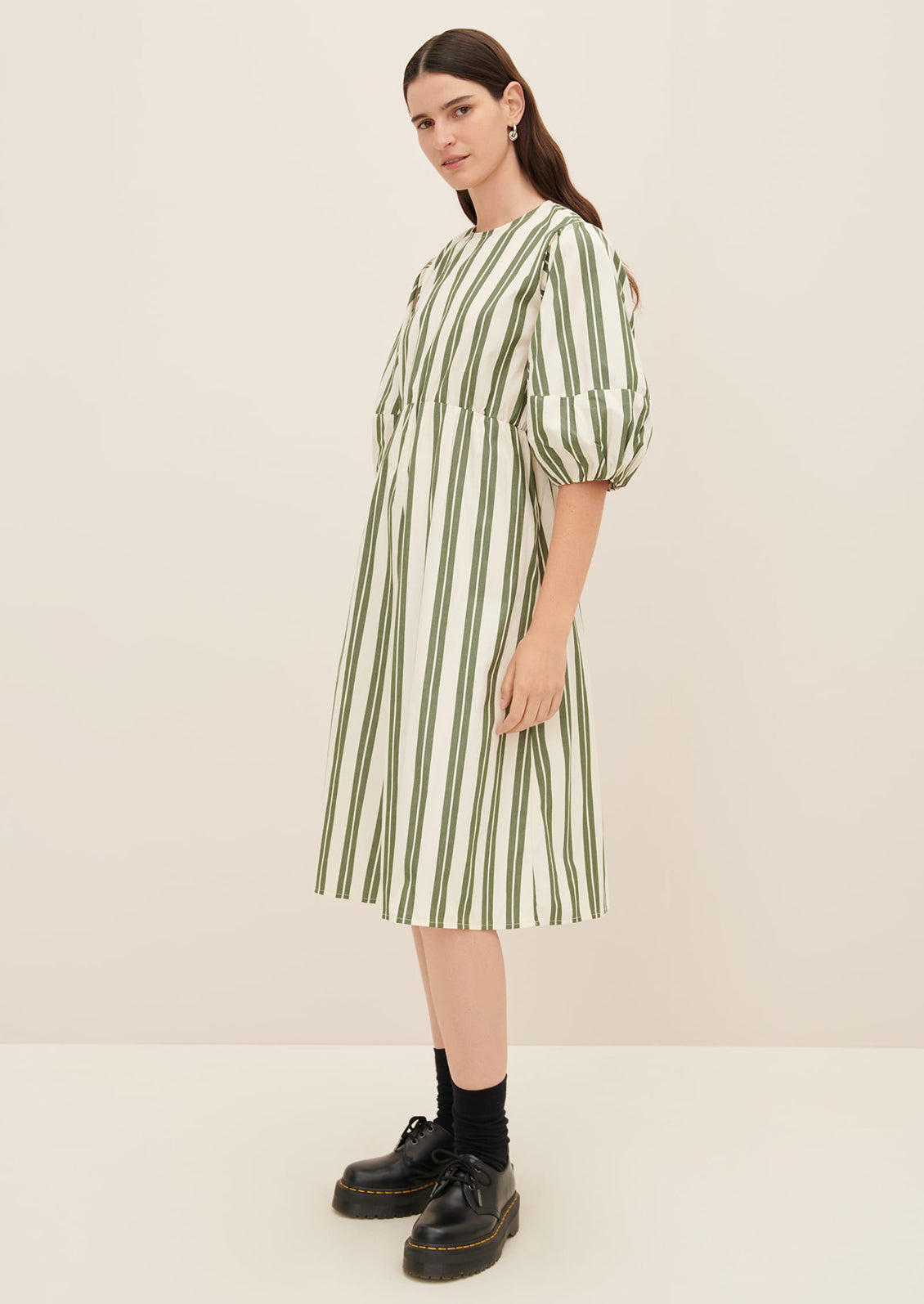 Joan Striped Cotton Dress
