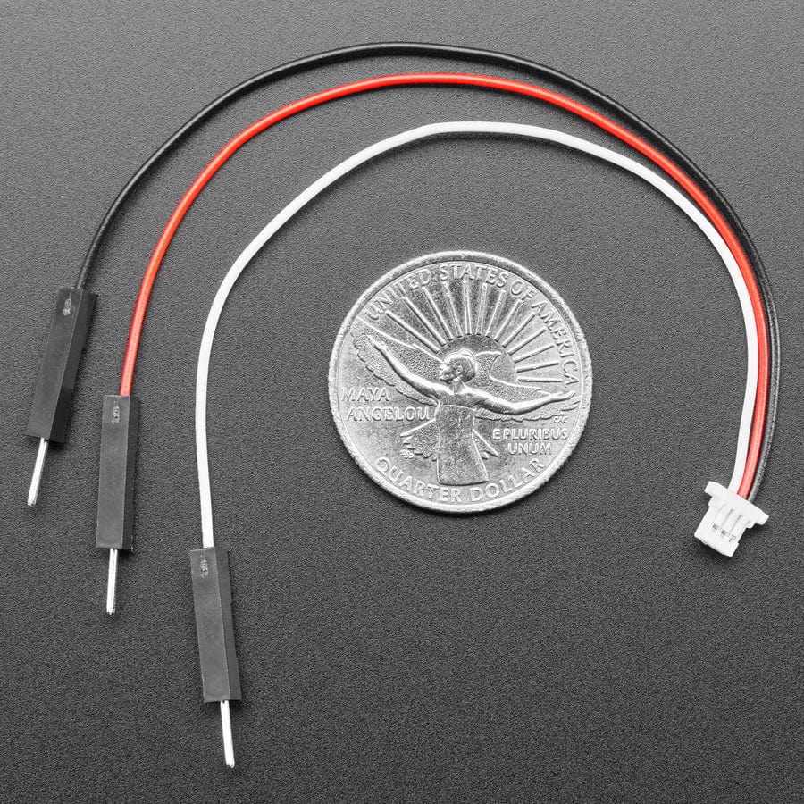 JST SH Compatible 1mm Pitch 3 Pin to Premium Male Headers Cable - 100mm long