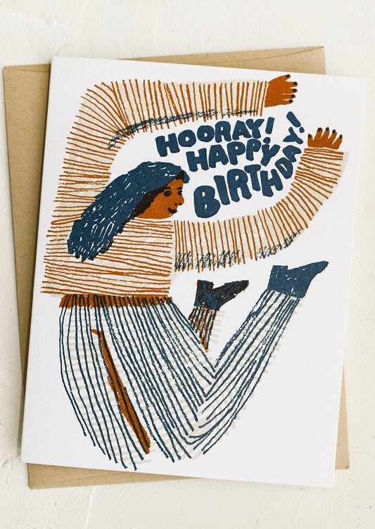 Jumping For Joy Birthday Card