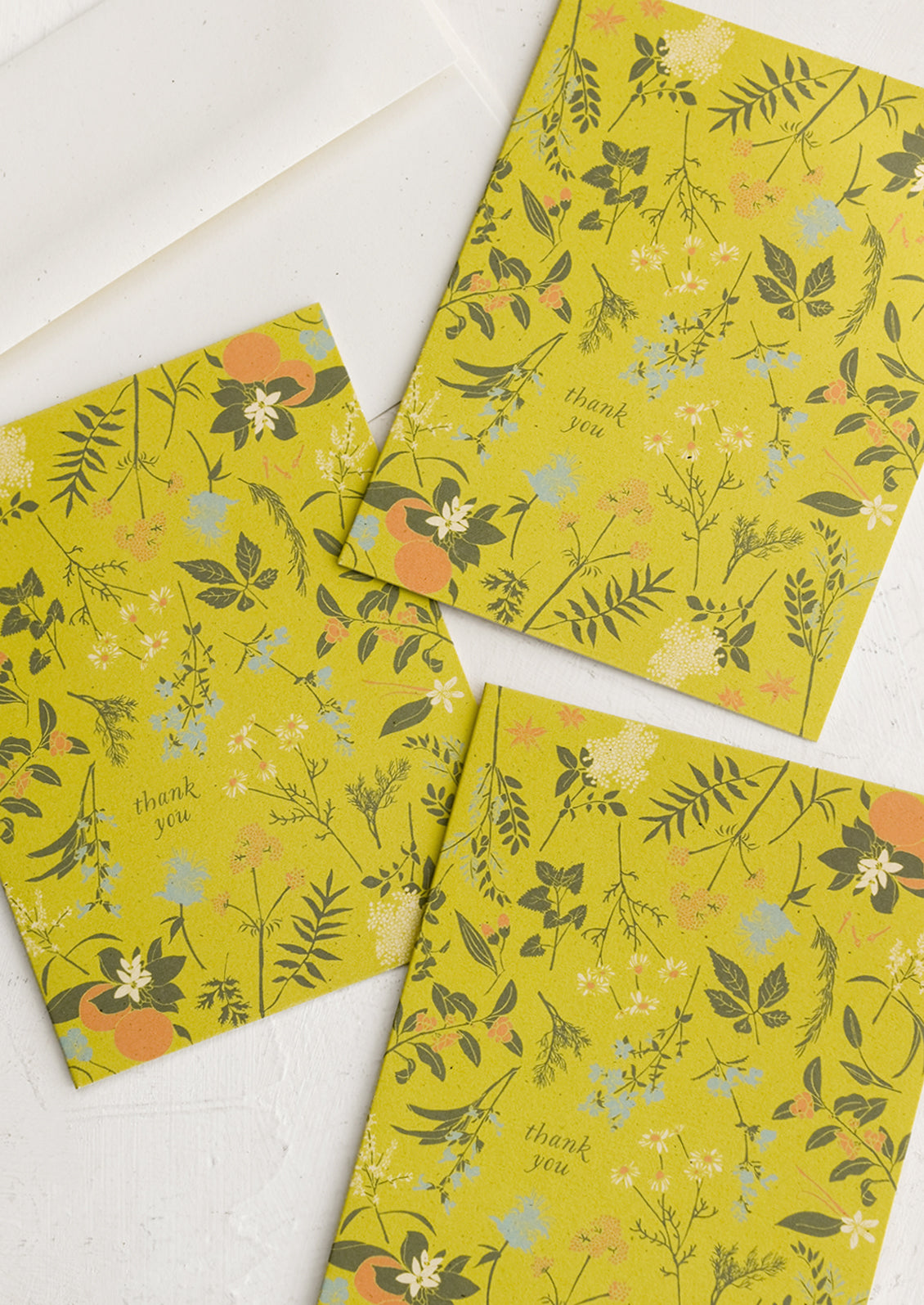 Herbal Floral Thank You Card