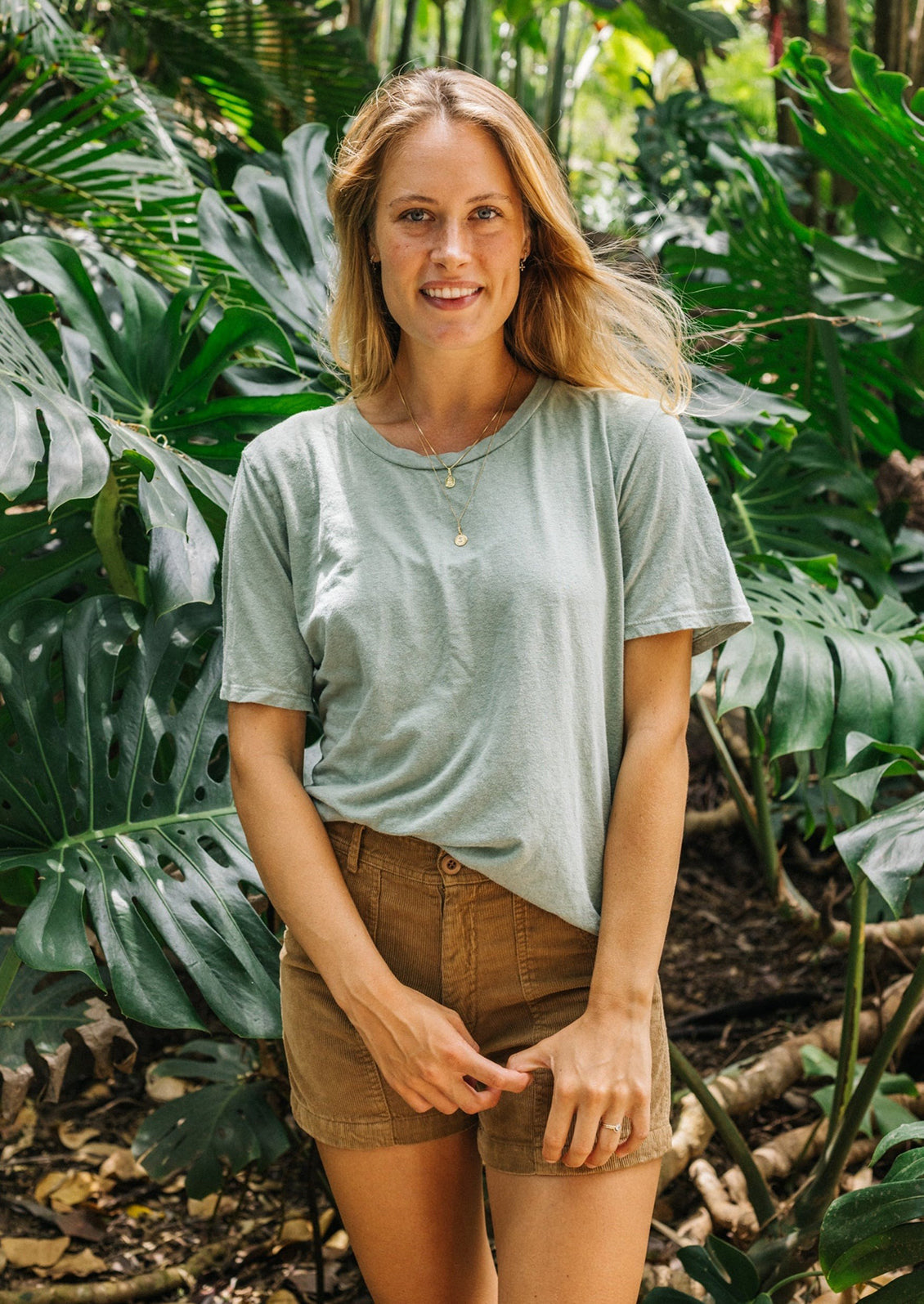 Silverlake Cropped Cotton Tee