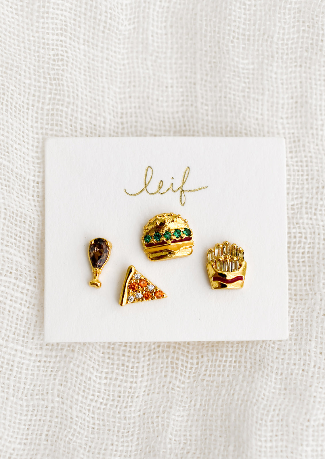 Fast Food Stud Earring Set