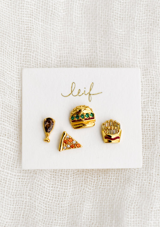 Fast Food Stud Earring Set