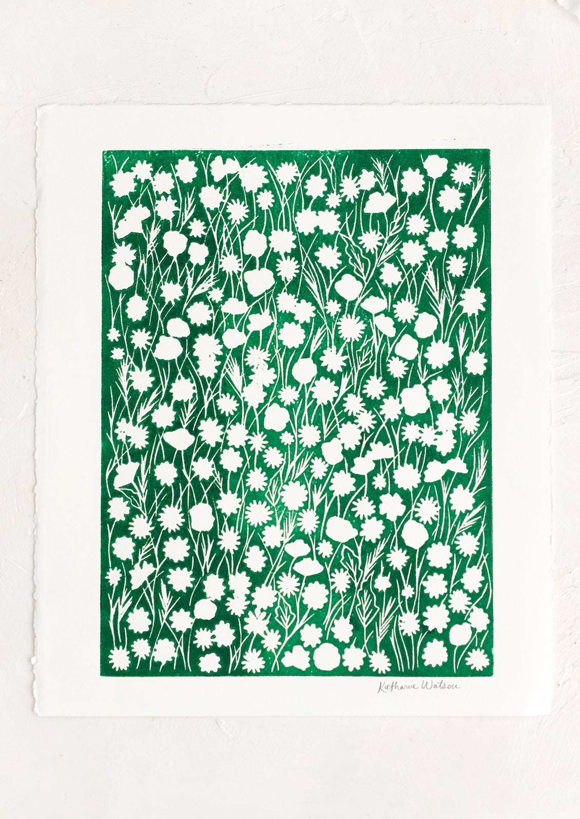 Kelly Green Floral Print