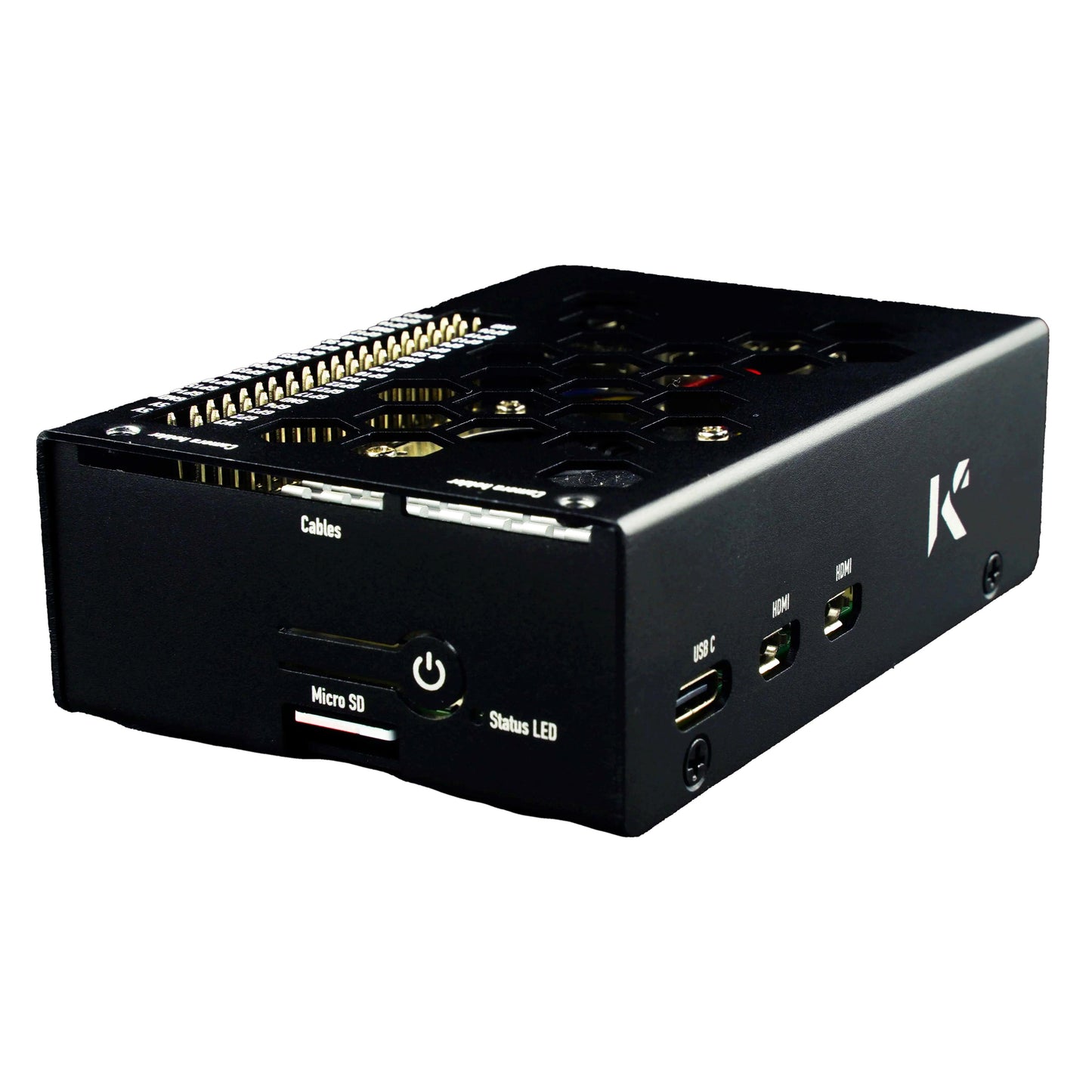 KKSB Black Aluminium Case for Rasperry Pi 5