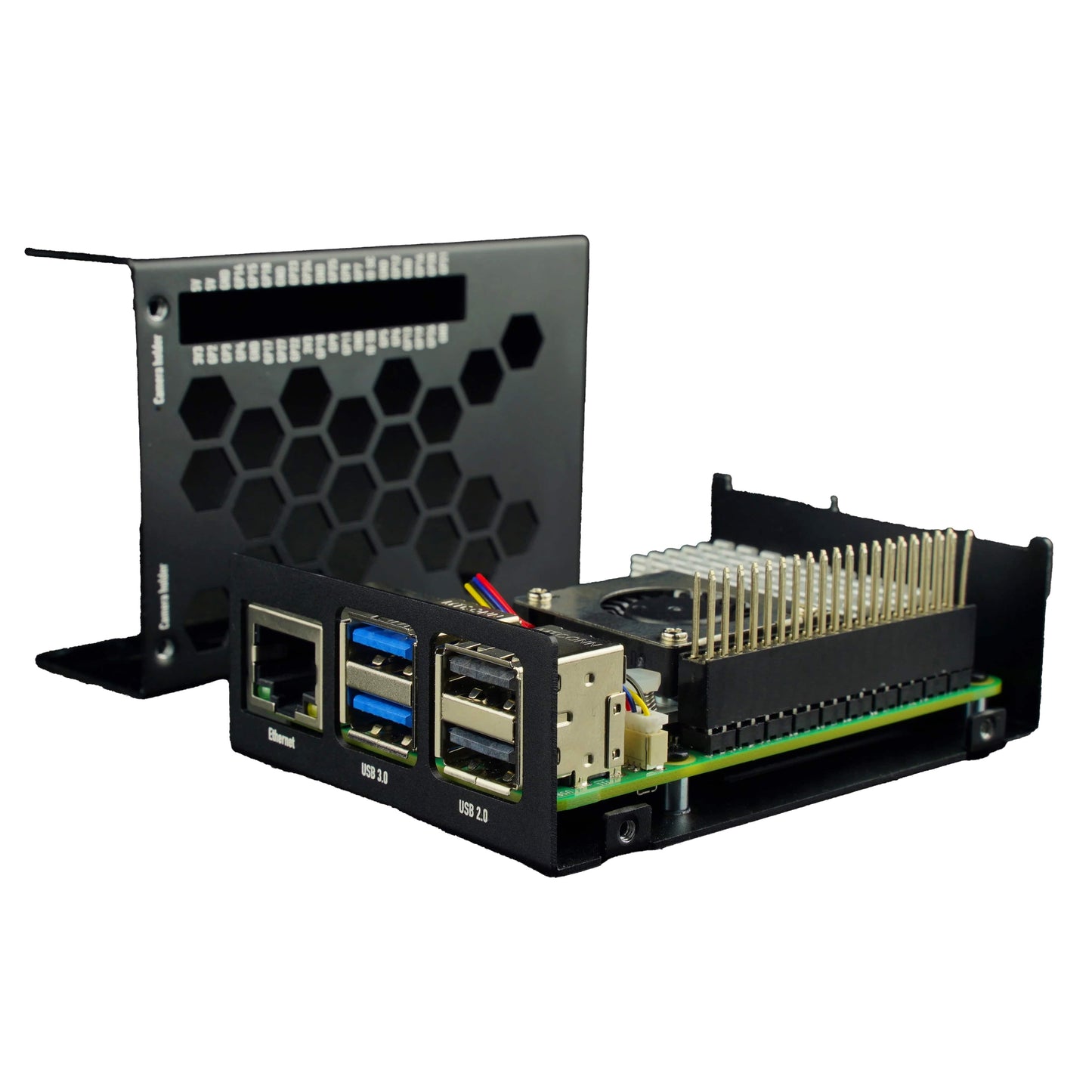KKSB Black Aluminium Case for Rasperry Pi 5
