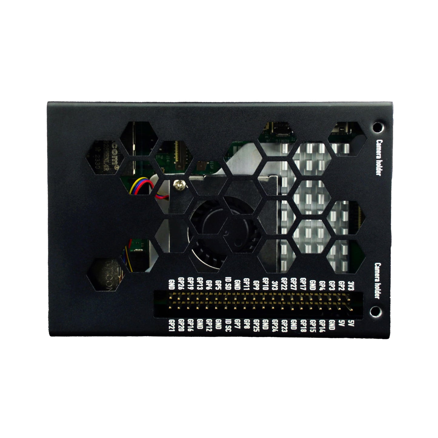 KKSB Black Aluminium Case for Rasperry Pi 5