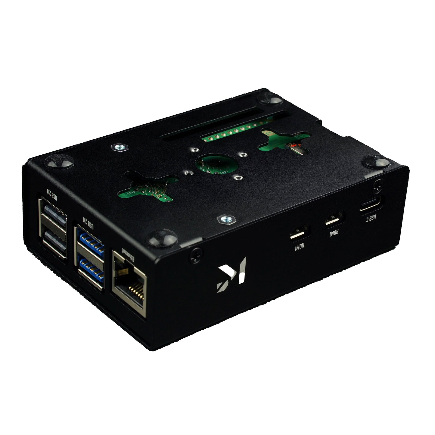 KKSB Black Aluminium Case for Rasperry Pi 5