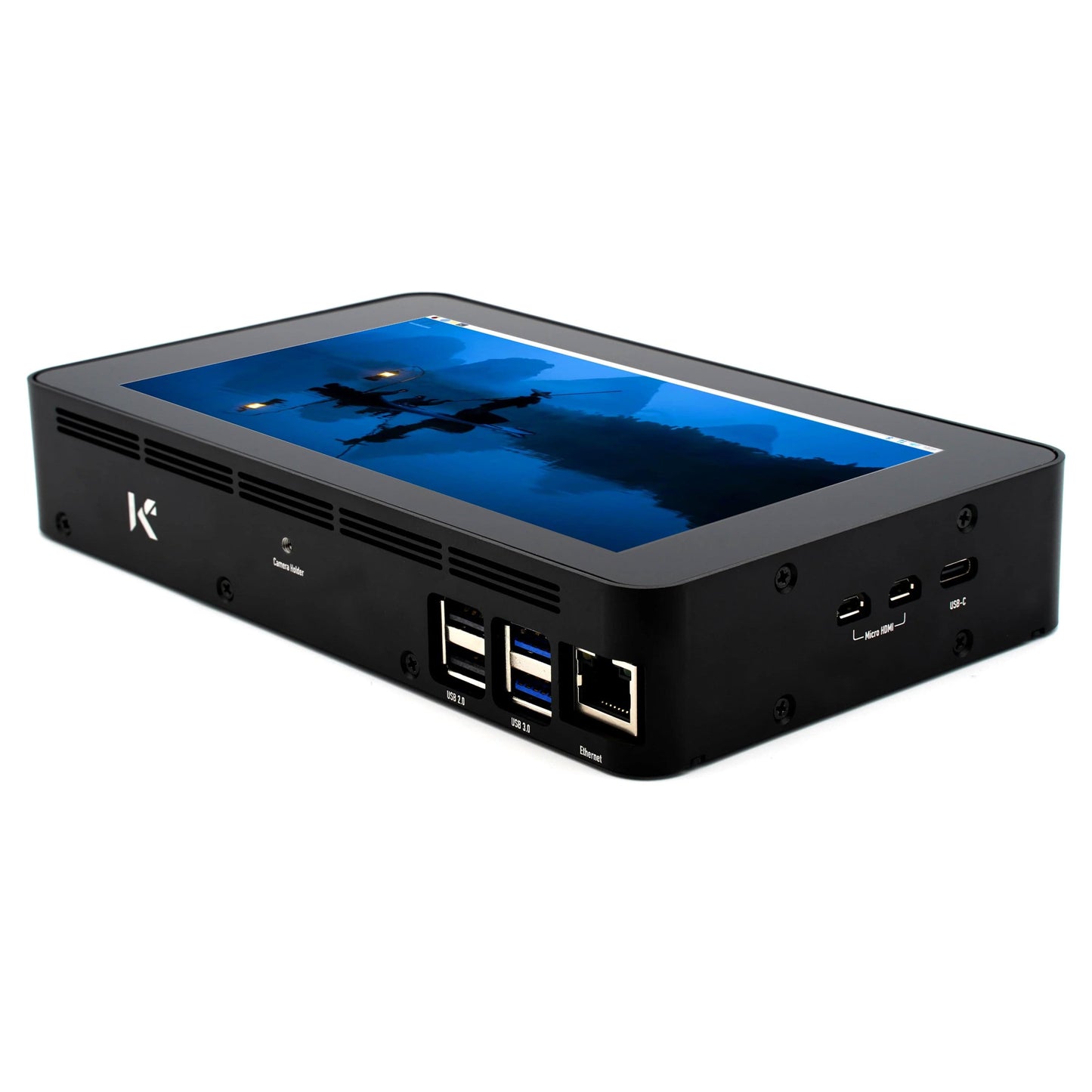 KKSB Case for Raspberry Pi 5 and the Official Raspberry Pi 7" Touchscreen